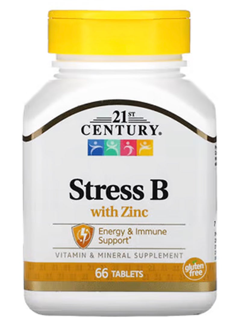 21st CENTURY - Stress B With Zinc 66 Tabs - Image 1