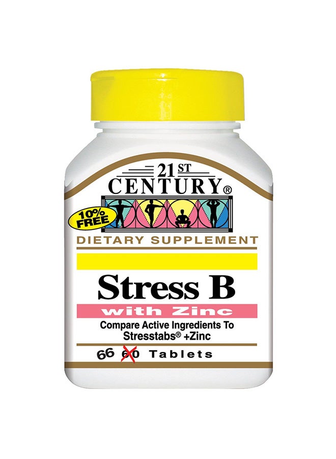 21st Century Stress B With Zinc 66 Tabs - Image 1