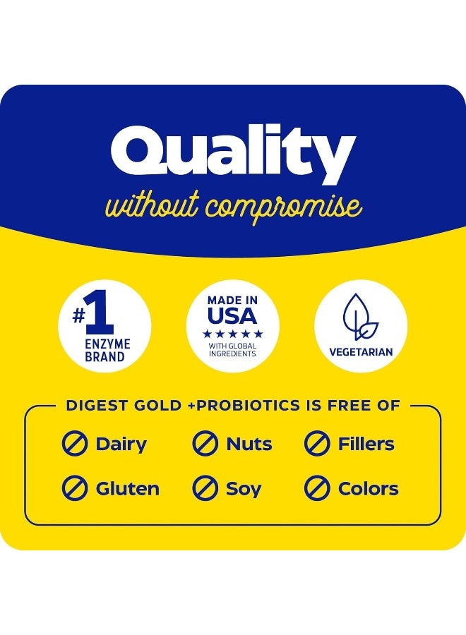 ENZYMEDICA - Digest Gold Plus Probiotics 45 Caps - Image 1