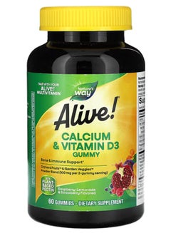 Nature's Way Alive Calcium Plus Vitamin D3 Gummies 60 Gummies  - Image 1