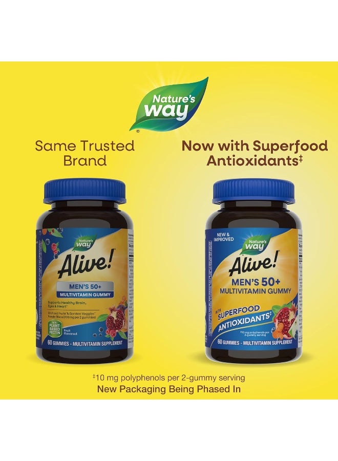 Nature's Way Men'S 50+ Multivitamin Gummy 60 Gummies Packaging May Vary - Image 2