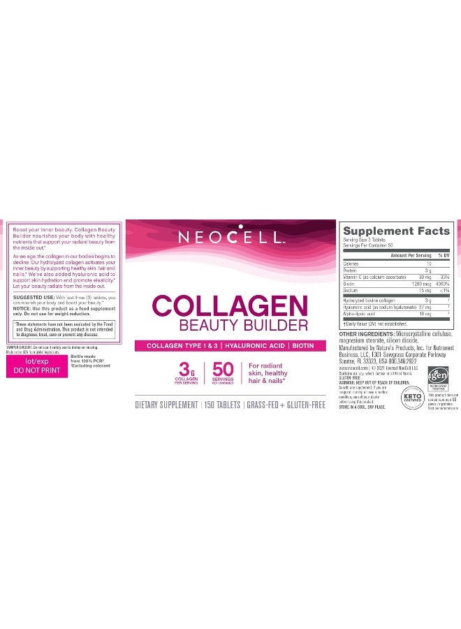 NEOCELL - Collagen Beauty Builder 150 Tablets - Image 1