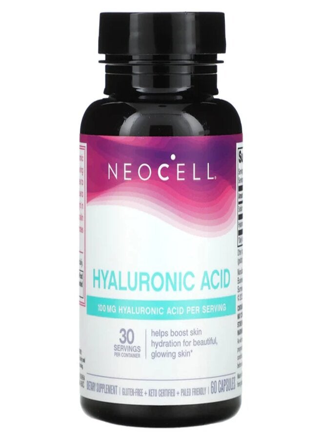 NEOCELL - Hyaluronic Acid for Skin Hydration - 60 Capsules - Image 1
