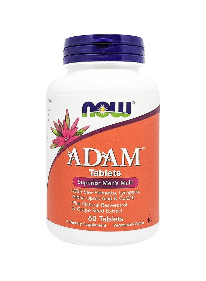 Now Foods - Adam Men'S Multiple Vitamin 60 Tablets - Image 1