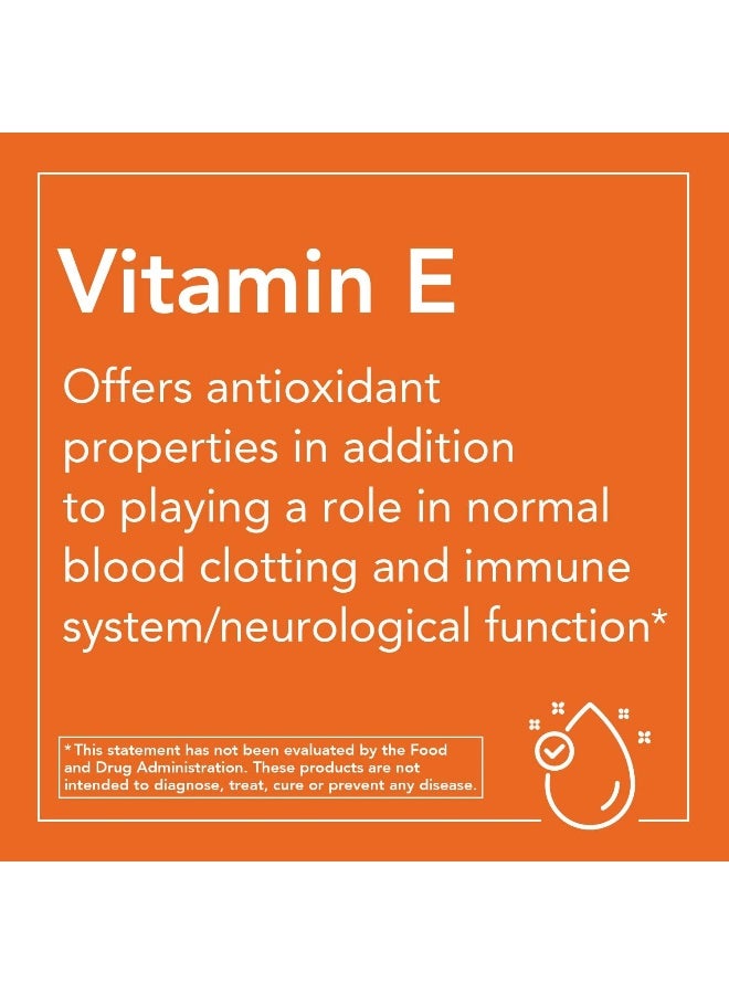 Now Foods Vitamin E-1000iu 50 Softgels  - Image 3
