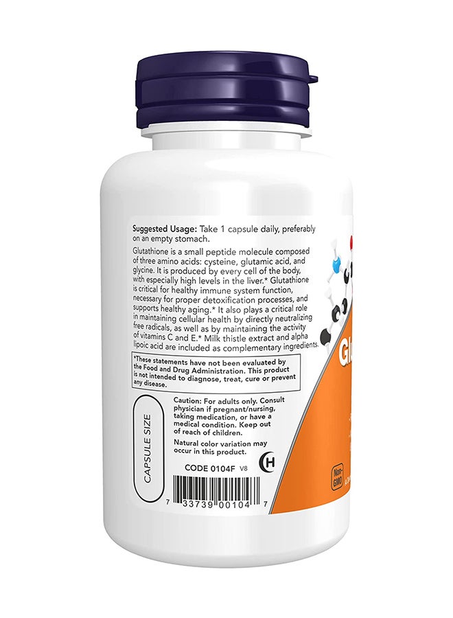 Now Foods Glutathione 500 mg 60 Veg Capsules - Image 3