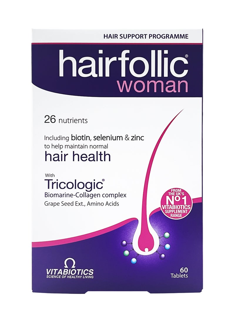 Vitabiotics Hairfollic Woman 60 Tablets - Image 1