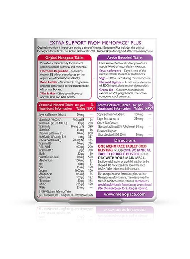 Vitabiotics Menopace Plus 56 Tablets - Image 2