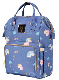 Sunveno Diaper Bag Soft And Comfortable Padded Shoulder Straps - Unicorn Blue  - Image 2