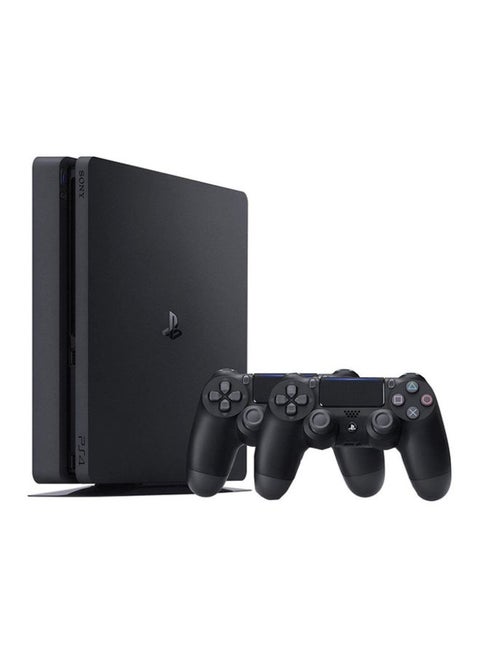 PlayStation 4 Slim 500GB Console With 2 Dualshock Controllers