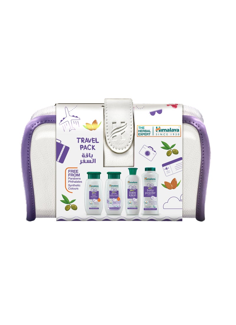 هيمالايا مجموعة العناية بالطفل للسفر مع شامبو ولوشن وبودرة وسائل الاستحمام للأطفال - Image 1