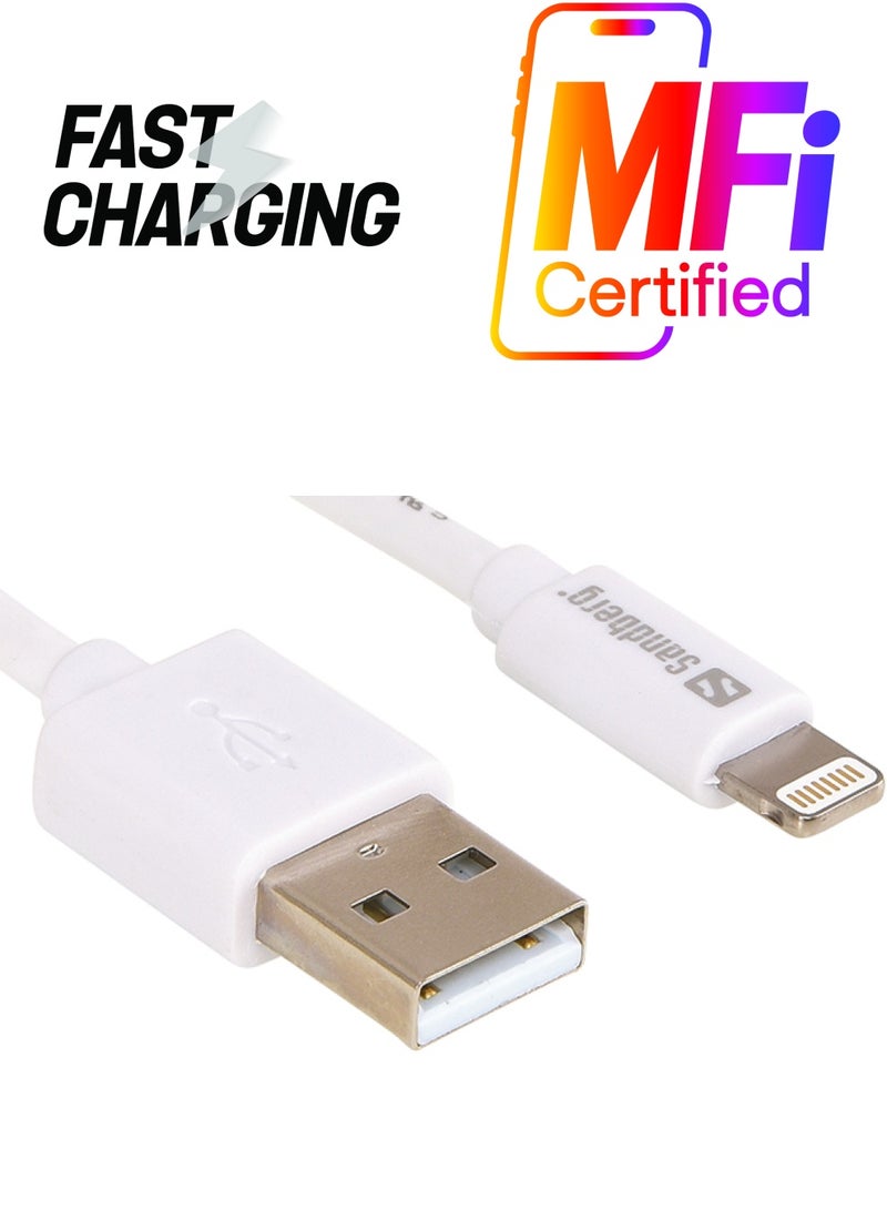 Sandberg USB Lightning Charger White 