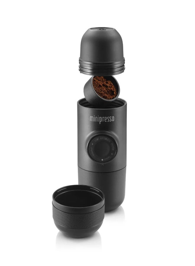 WACACO Minipresso GR | Hand Powered Espresso Machine | Works with Ground Coffee Black  - Image 2