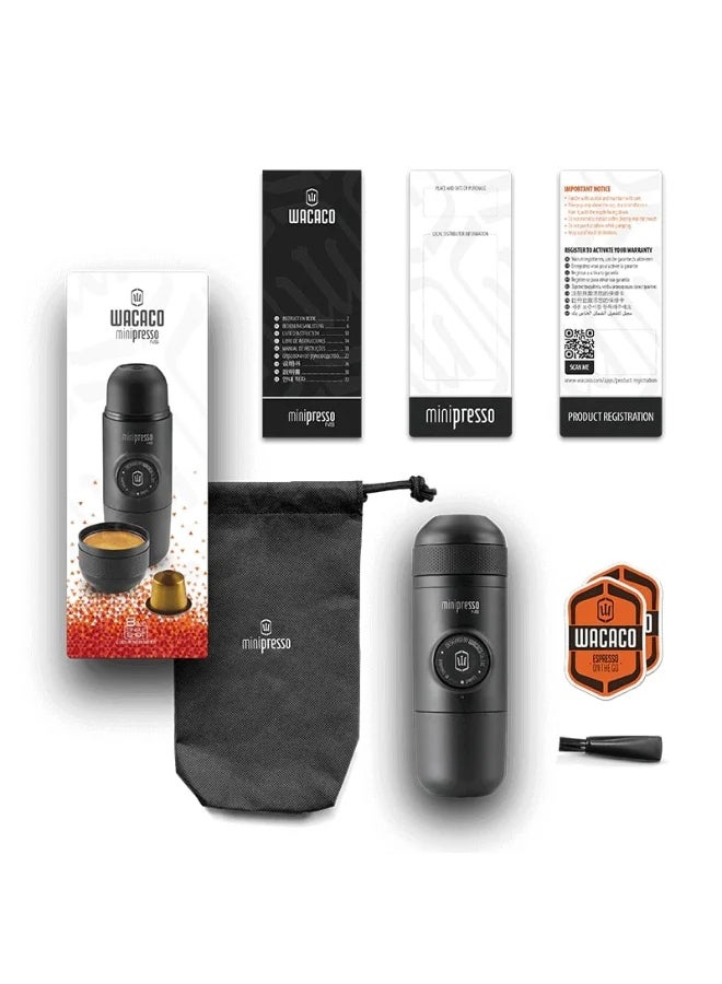 WACACO Minipresso NS | Hand Powered Espresso Machine | Works with Nespresso NS Capsules Black - Image 3