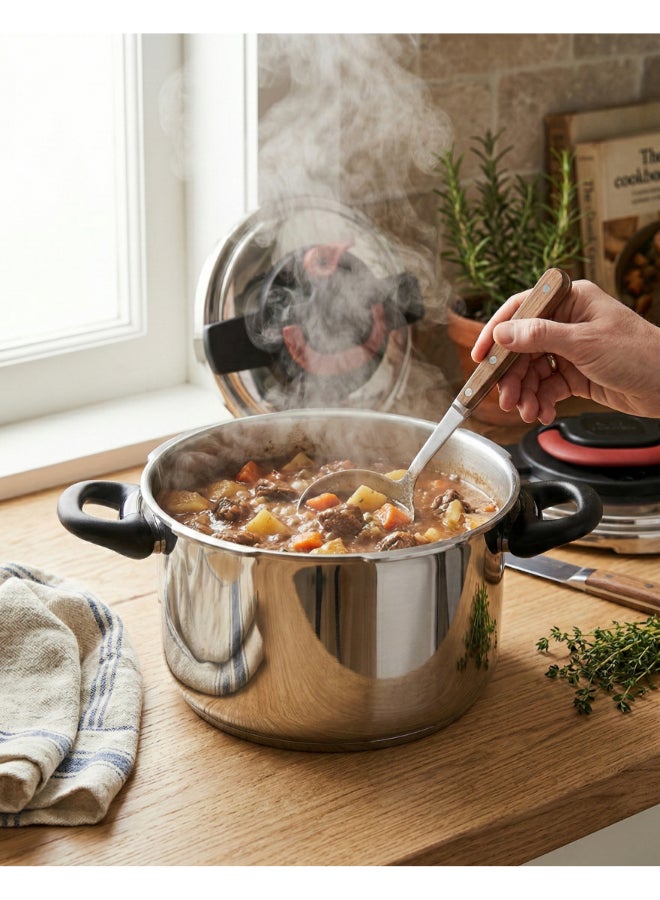 تيفال طنجرة ضغط فضي 10 Liter - Image 3