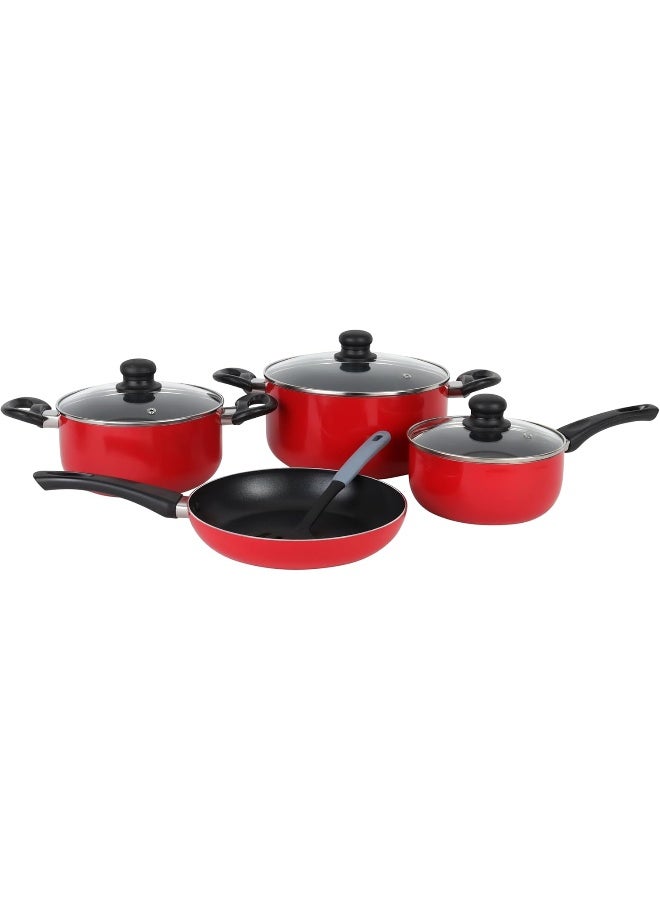 Royalford Royalford Aluminum Nonstick Cookware Set 8 Pcs, Assorted Color Assorted color 53.5x15.5x31cm  - Image 2