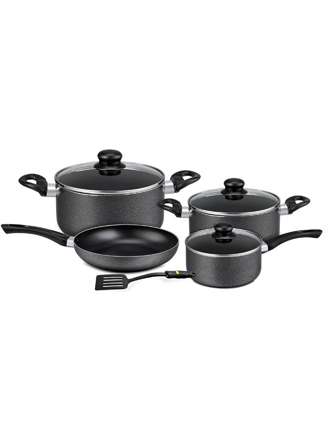 Royalford Royalford Aluminum Nonstick Cookware Set 8 Pcs, Assorted Color Assorted color 53.5x15.5x31cm  - Image 1