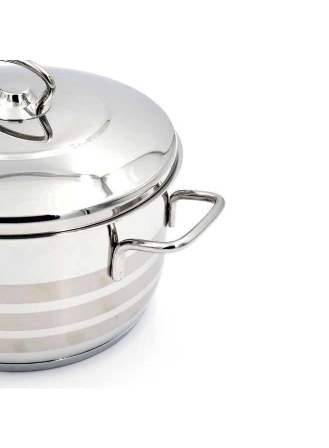 كوركماز وعاء طبخ مزود بغطاء زجاجي فضي 2لترات - Image 3