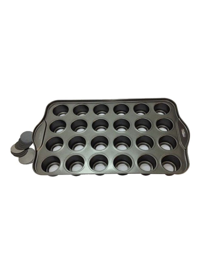 24-Cup Mini-Cheesecake Pan Grey Standard - Image 1