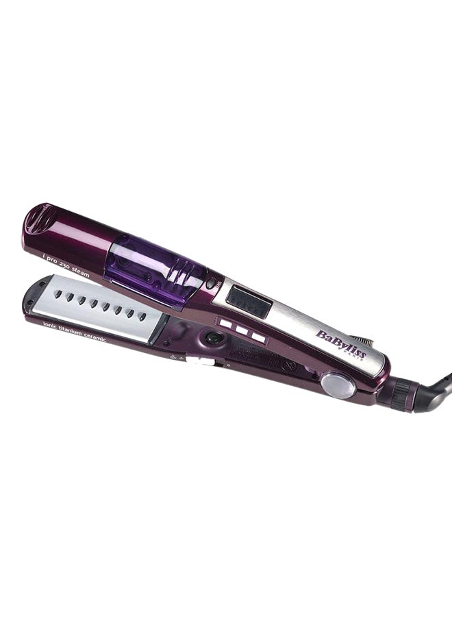 BaByliss Hair Straightener I Pro 230 Steam | Wet and Dry Hair Straightener | Nano Titanium Ceramic Coating | I-Temperature Technology, 360° Surround Steam Purple - Image 3
