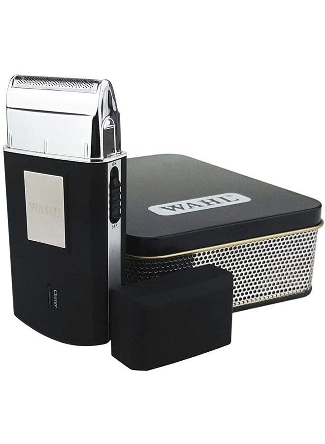 WAHL - WAHL Travel Shaver, Wet & Dry Shave, 45 Minutes Cordless Runtime, Travel Friendly, 3615-1027 Black/Silver - Image 1