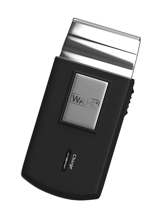 WAHL Travel Shaver, Wet & Dry Shave, 45 Minutes Cordless Runtime, Travel Friendly, 3615-1027 Black/Silver - Image 1