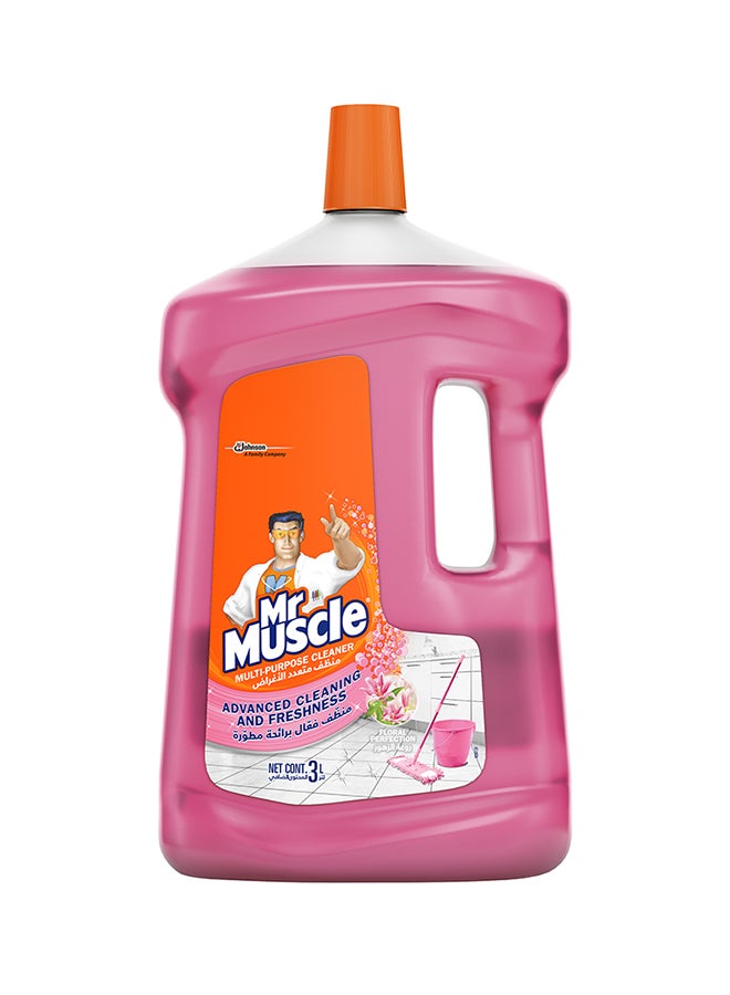 Mr Muscle Multi-Purpose Floral Liquid Cleaner Pink 3Liters