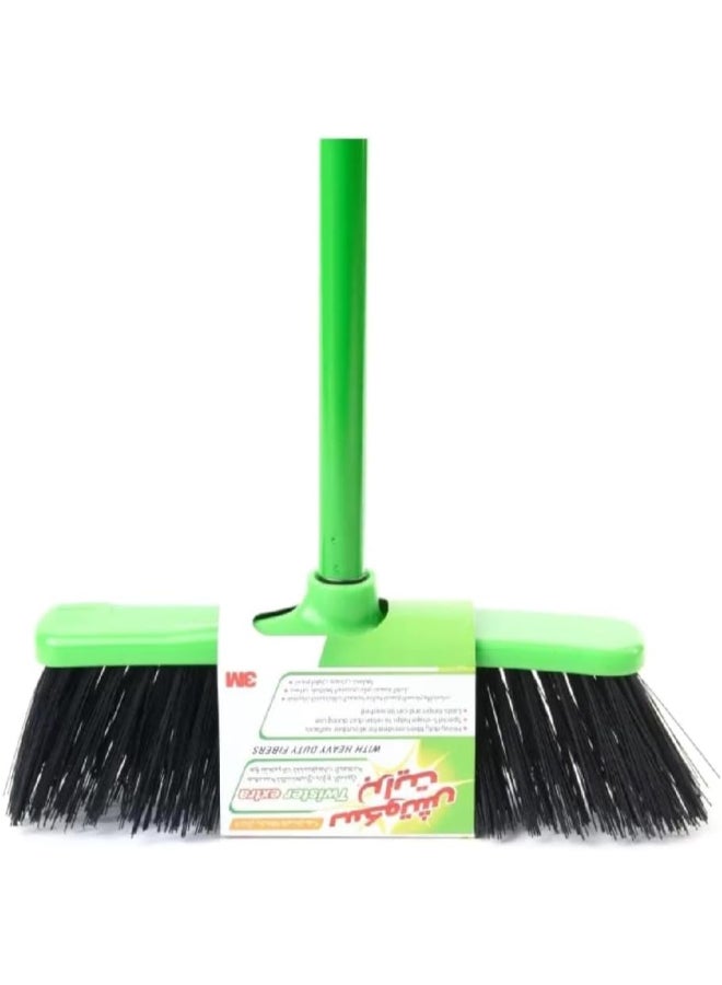 Scotch Brite Outdoor Broom With Greenstick Green - Image 3