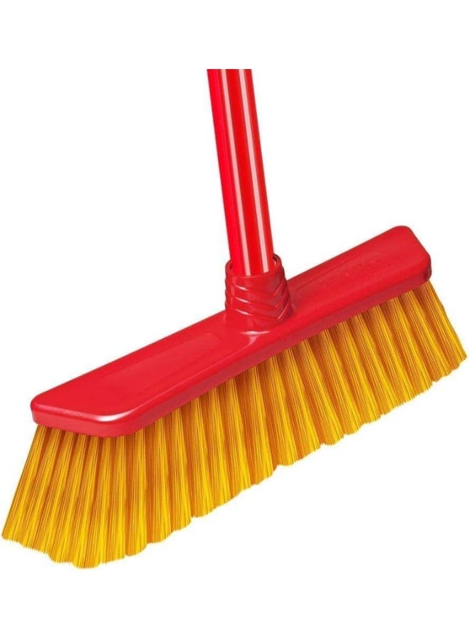 فيليدا مكنسة ارضية مع شكل شبه منحرف، أسطح عصا خشنة، تكنس القمامة، مقاومة للعوامل الخارجية، سهلة التنظيف متعدد الألوان - Image 3