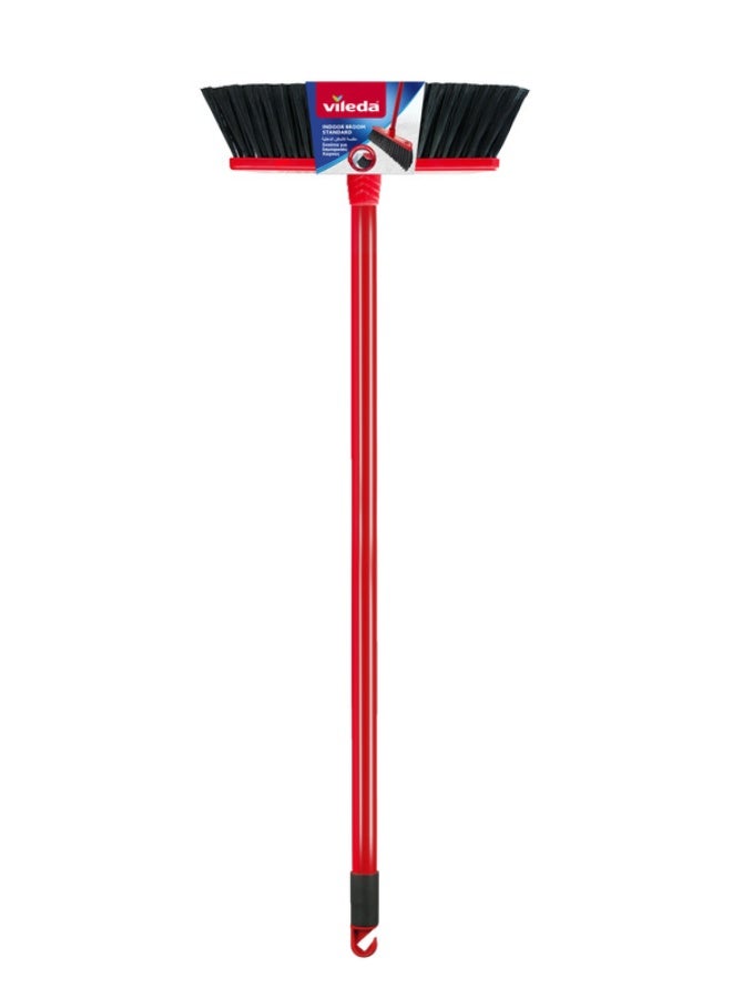 Vileda Indoor broom Standard Red/Black 30 x 5 x 140cm - Image 1