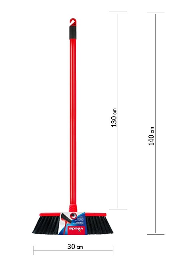 Vileda Indoor broom Standard Red/Black 30 x 5 x 140cm - Image 5