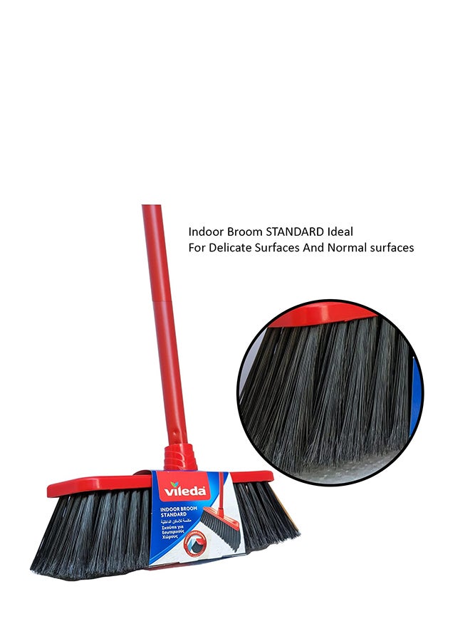 Vileda Indoor broom Standard Red/Black 30 x 5 x 140cm - Image 3
