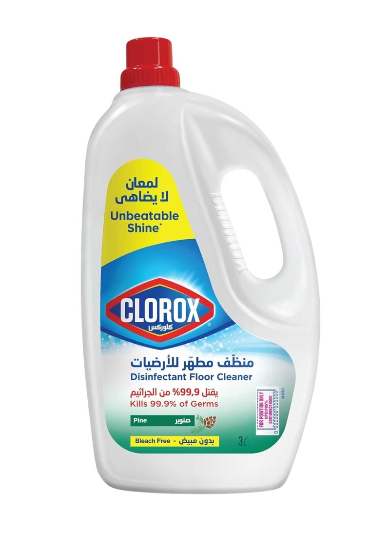 Clorox Scentiva Disinfectant Floor Cleaner, Mediterranean Pine Forest 3Liters  - Image 1