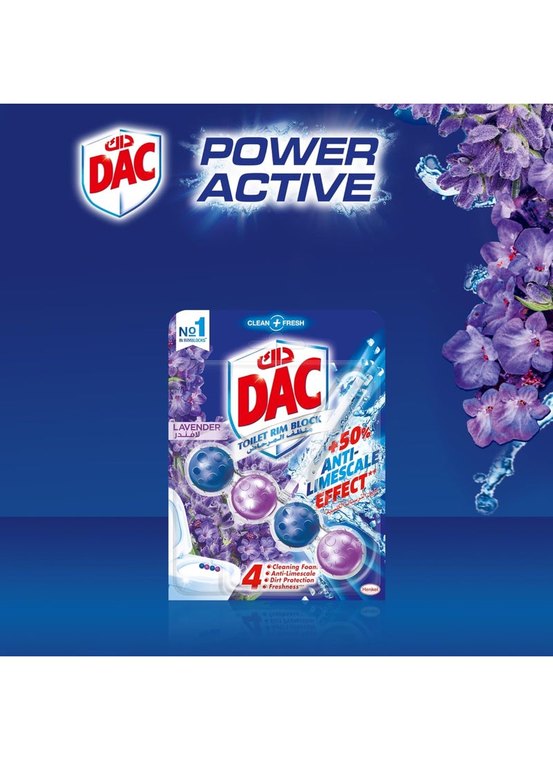 داك كتلة حافة المرحاض نظيفة ومنعشة مع تركيبة من 4 وظائف ومعطر هواء يؤثر على اللافندر - Image 2