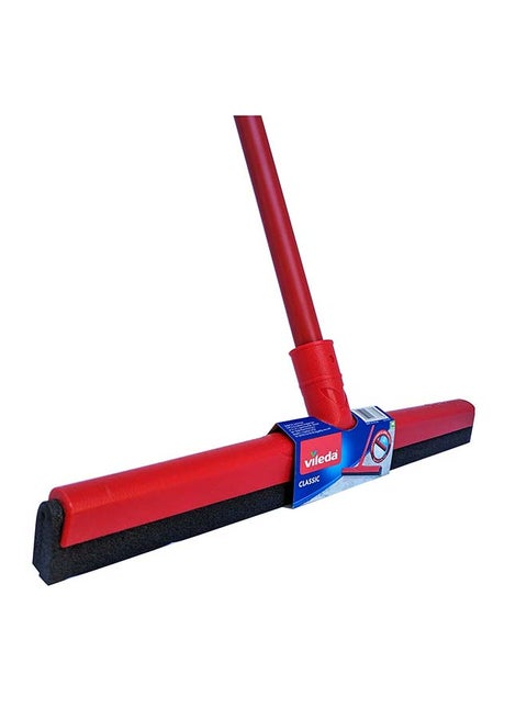 Vileda Floor Wiper Classic 42 cm – High-Efficiency Foam Blade for Fast Wiping, Ideal for Tiles & Smooth Floors, Fits Universal Handle, Practical Household Floor Cleaning Tool – Floor Mop Red 42W x 130Hcm