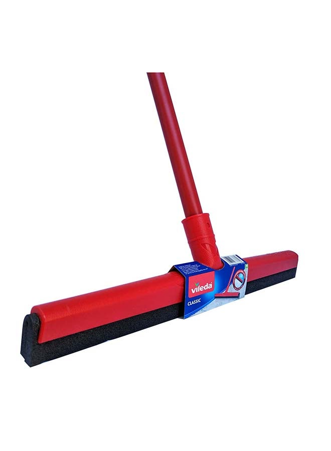 Vileda Floor Wiper Classic 42 CM with a Stick, High water wiping efficiency, Foam, 42 X 5 X 136 Cm - Red Red 42W x 130Hcm - Image 1