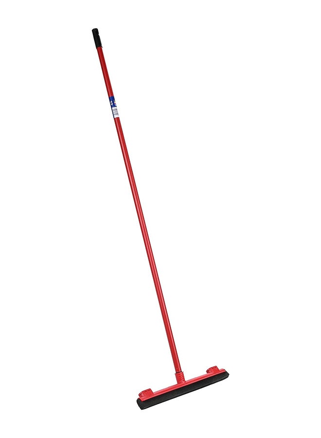 Vileda Floor Wiper Easy Fix 42 CM with a Stick, Cloth Fix Slot, High water Wiping Efficiency, Foam, 42 x 4 x 136 CM - Red Red 42cm - Image 1