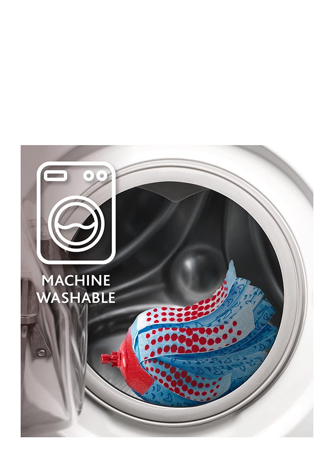 Vileda 3action Supermocio Floor Mop Refill, Multi-Use, Red Stain Eraser, Blue Microfiber, 3D Red Stain Blue XL - Image 4