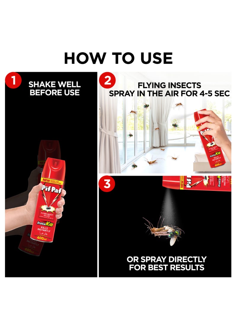 Pif Paf Powergard Mosquito And Fly Killer 400ml  - Image 5