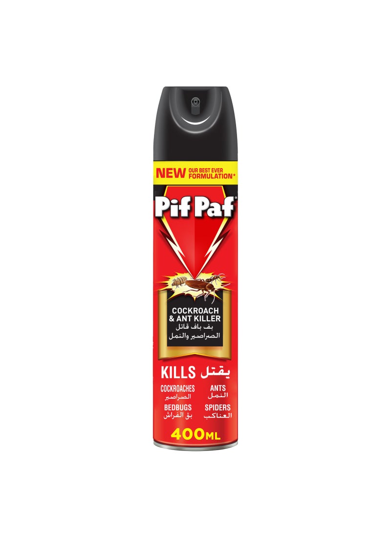 Pif Paf - Cockroach And Ant Killer Kill And Protect Killer Spray 400ml - Image 1