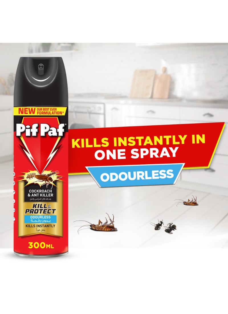 Pif Paf Cockroach And Ant Killer Insta Kill Odourless Killer Spray 300ml  - Image 3