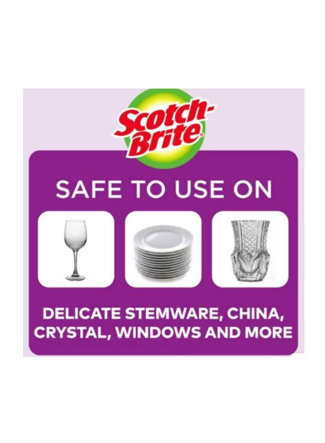 Scotch Brite - Gentle Clean Delicate Scrub Sponges 3 Pieces Pink - Image 1
