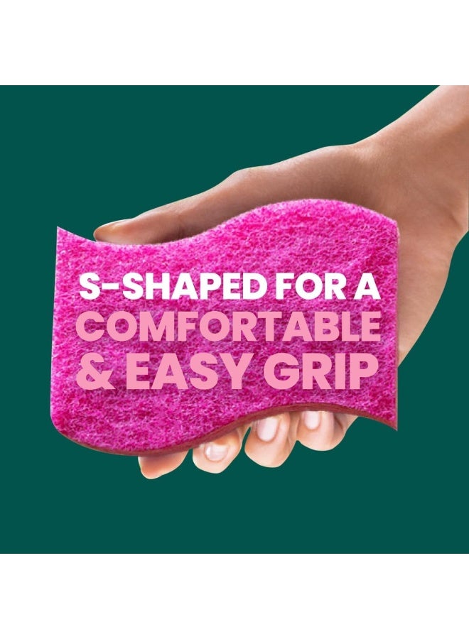 Scotch Brite Scotch-Brite Delicate Care Non Scratch Cellulosic Scrub Sponge, 3 units/pack Pink - Image 5