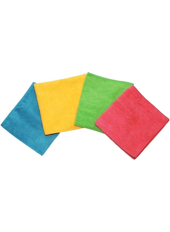 فيليدا ألوان من الألياف الدقيقة مقاس XL - قماش من الألياف الدقيقة بنسبة 100%، ماص، صحي، متعدد الاستخدامات، متين وقابل للغسل - 4 قطع - Image 2