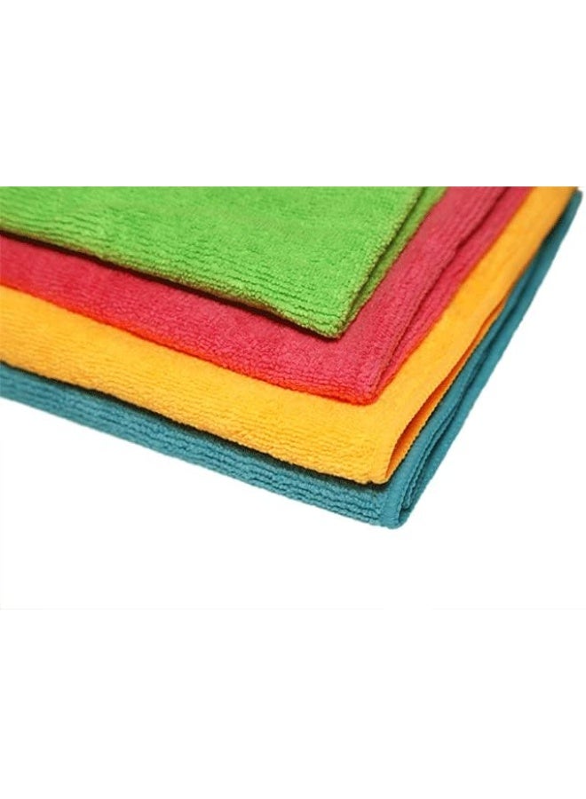 فيليدا ألوان من الألياف الدقيقة مقاس XL - قماش من الألياف الدقيقة بنسبة 100%، ماص، صحي، متعدد الاستخدامات، متين وقابل للغسل - 4 قطع - Image 3