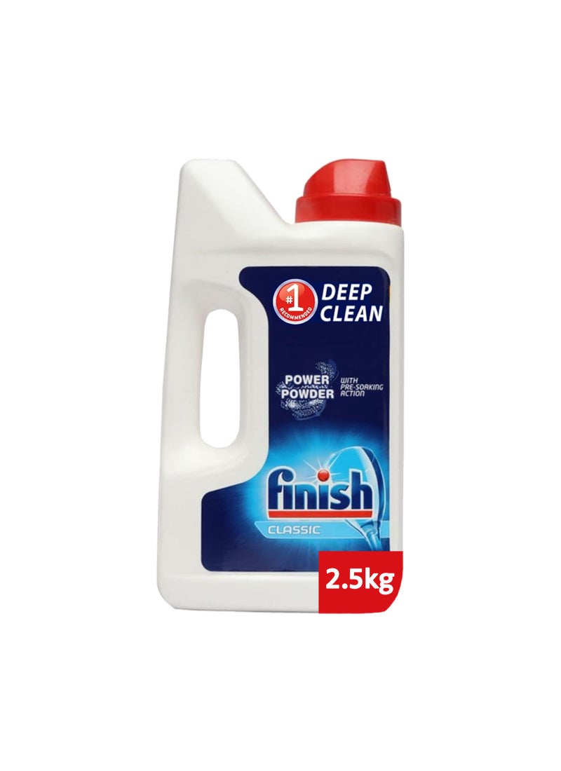 Finish Classic Dishwasher Detergent Powder with Pre-Soaking Action 2.5kg  - Image 1