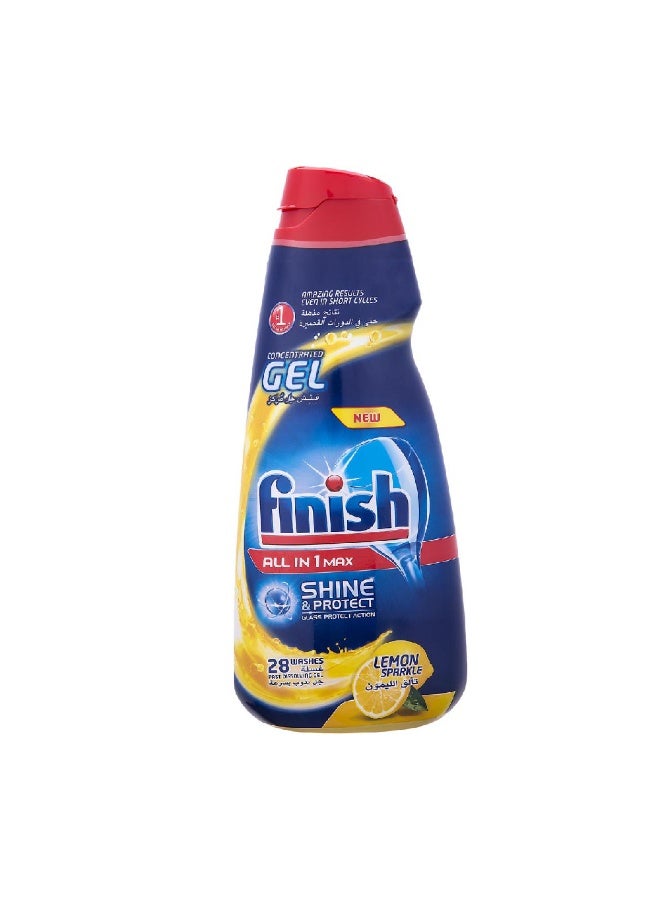 فنيش جل مركز ليمون سباركل الكل في واحد ماكس لغسالة الأطباق  - Image 1