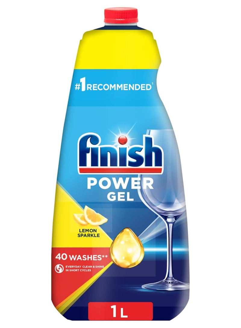 Finish Lemon Sparkle All In One Dishwasher Power Gel 1Liters - Image 1