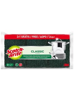 Scotch Brite Heavy Duty Scotch Brite 3 Pieces Green  - Image 1