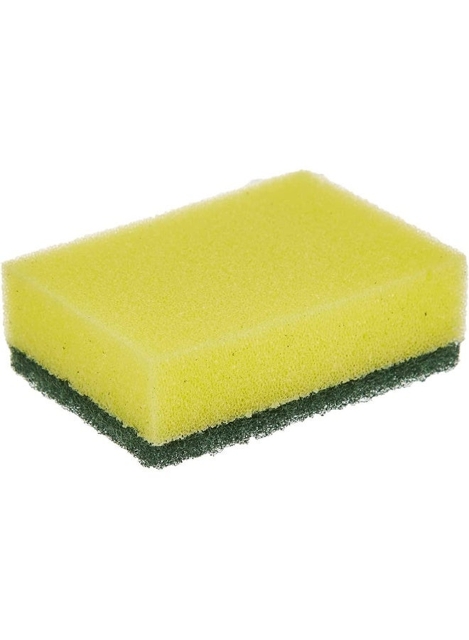 Vileda Tip Top Dish Washing Medium Foam Sponge Scourer 3 Pcs, Long-Lasting and Durable, Sensitive Surfaces, Yellow & Green, (3 Pcs Per Pack). Yellow/Green - Image 2
